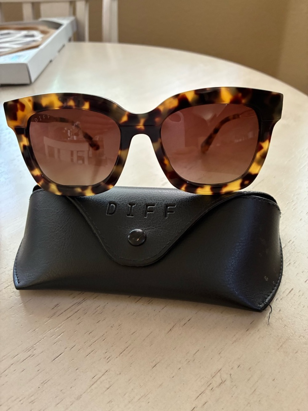 Diff Eyewear Tortoise Carson II Sunglasses with Brown Lenses- Polarized